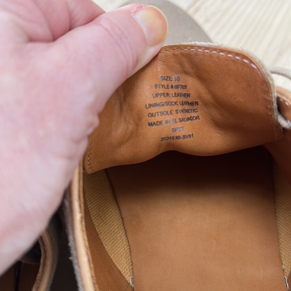 New JCrew men’s suede leather lace-up dress shoe size 10 - Picture 6 of 6